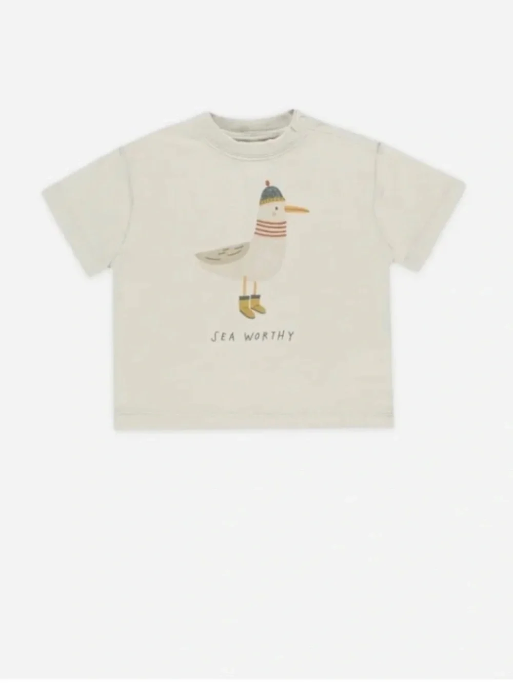 Rylee + Cru Relaxed Tee Seagull in Haze